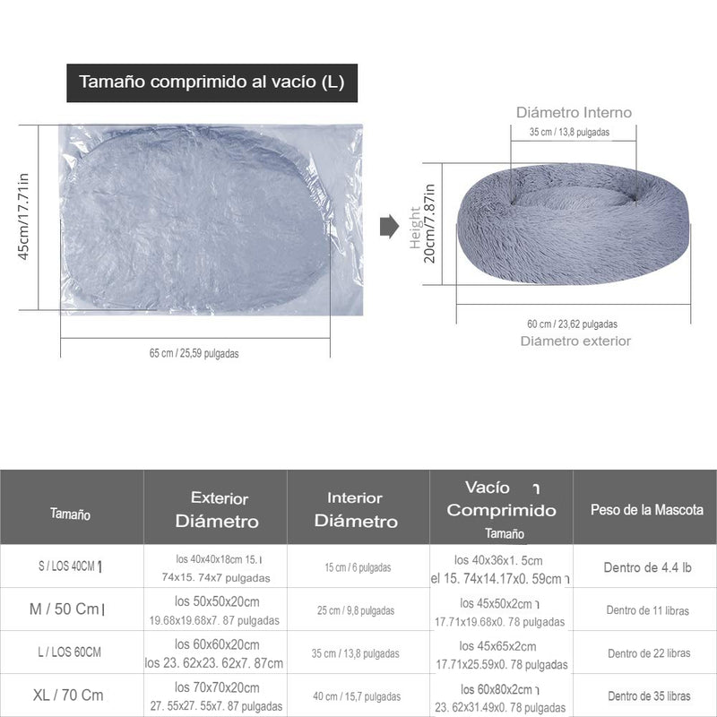 Cama Redonda Ultra Suave para Mascotas – Calidez y Confort