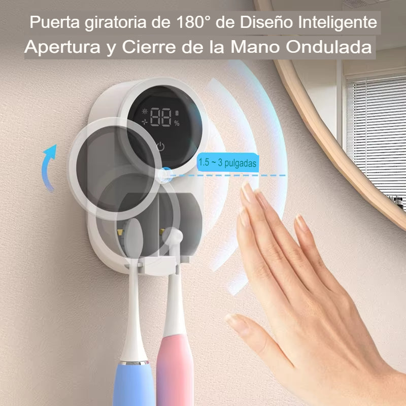 Portacepillos Inteligente con Luz y Secado Automático